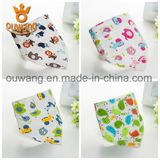 Hot Sell Promotion Soft Kids Baby Bib Simple Design Popular Cotton Bandana Drool Bibs