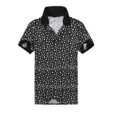 100 Cotton Mens Printed Polo T Shirt