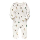 Hot Selling Printed Animal Long Sleeve Baby Onesie