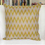 Yellow Wave Digital Printed Cushion (HHCL04-041)