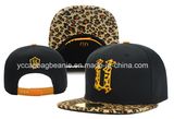 Leopard Printing Leather Snapback Hat