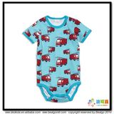 Combed Cotton Baby Garment Car Printing Newborn Onesie