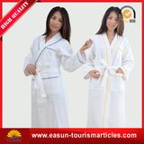 Luxury White Hotel Waffle Bathrobe with Custom Printing (ES3052302AMA)