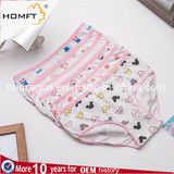 Hip Hugger MID-Rised Cotton Cartoon Flower Printing Young Girls Underwear