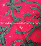 Factory Price Customized Decorative X'mas Flowers Glitter Fabric