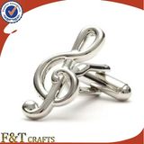 High Class Melody Music Shape Custom Make Metal Cufflinks (FTCF9302J)