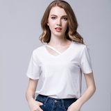 2017 New Design Women's Blank Cotton T-Shirts