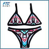 Swimwear Sexy Swimsuit Striped Bikini Set Bathing Suit with Low MOQ