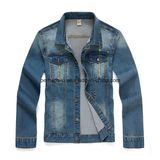 High Quality Fashion Clothes Korean Men's Slim Denim Jacket