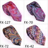 New Design Fashionable Novelty Paisley Necktie (Fx-127)