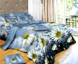 Elegant Flower Printing Colorful 3D Bedding Set