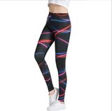 High Waist Tight Skinny Nine-Point Pants Bundle Leg Sexy Print Sweatpants