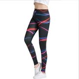 High Waist Tight Skinny Nine-Point Pants Bundle Leg Sexy Print Sweatpants