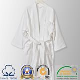 High Quality 100% Cotton Bleached Bathrobe