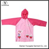 Customize Design PVC Rain Jacket with Hood for Kids