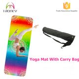 Dazzling&Colorful Printing Microfiber Yoga Mat with Good Cushion