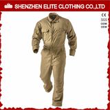 Khaki High Visibility Flame Retardant Cotton Safety Coverall (ELTHVCI-6)