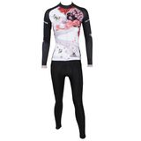 Fashion Customized Patterned Quick Dry Long Sleeve Women Sports Wears Set Cycling Jersey