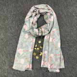 Winter Soft Pasiley Printed Acrylic Lady Shawl (HWS18)