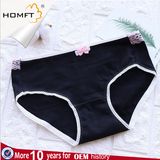 Simple Lace Bowknot Design Briefs Cotton Ladies Underwear Girls Preteen Underwear Model