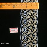 7cm Golden White French Chantilly Trim, Alencon Lace Trim Hme824