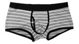 New Style Yarn-Dye Stripes Opening Men's Boxer Short Underwear