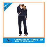 Ladies Cheap Velour Leisure Homewear Track Suit