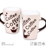 10oz Square Stonewaer Mug with Customer Design