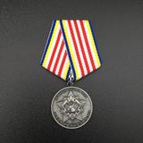 Metal Badge with Ribbon Clip Attachment