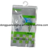 Plastic Socks Bag with Hook/Sock Packaging Bag/Socks Bag with Zipper