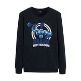 Custom Long Unisex Black Sweatshirts with Printing