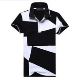 Contrast Color Sport Plain Polo T Shirts