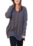 V-Neck Ladies Knitwear Knitted Sweater for Women