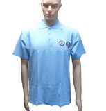 Applique Logo Men's Polo T-Shirt in Blue