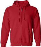 Customized Mens Big & Tall Fleece Full-Zip Casual Hooded Sweatshirt