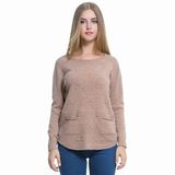 Women 's Sweater 3D Printing Pullover Round Neck