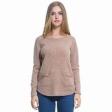 Women 's Sweater 3D Printing Pullover Round Neck