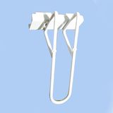 Strong Metal U Hook with White Colored