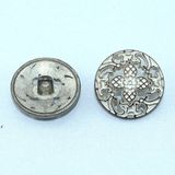 Hollow out Design Zinc Alloy Metal Button for Garment Accessory