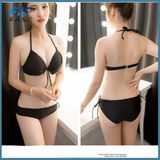 Mature Push up Plain Sex Swimsuit Fashion Bikini Swimwear