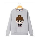 Cheap Grey Fashion Custom Printed Pullover Fat Size Women Hoodies