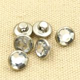 Transparent Acrylic Cap Metal Brass Shank Button