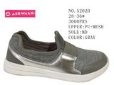 No. 52020 Gray Color Kid's Shoes Silp on Sport Stock Shoes