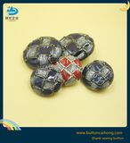 Enamel Plating Black Metal Shank Buttons for Coat