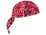 OEM Produce Customized Logo Paisley Red Cotton Sports Bandana Head Wrap