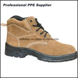 Rubber Outsole Suede Leather Steel Toe Safety Footwear