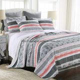 Cotton Print Bedding Set in Grey (DO6104)