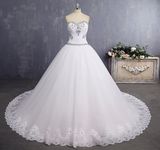 Amelie Rocky 2018 Tulle Ball Gown Beaded Strapless Wedding Dress