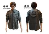 Men Fashion Hoody Army Cotton Jeep Style Jacket (SY-1562)