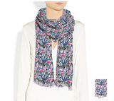 Zebra and Flamingo Pattern Customized Silk Scarf